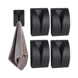 Handdoekhaakjes Set - Rvs - Set Van 4 Stuks - Handdoekhaak Zelfklevend - Handdoekhouder Badkamer - Theedoek Klem - Handdoek Klem - Handdoek Haak -