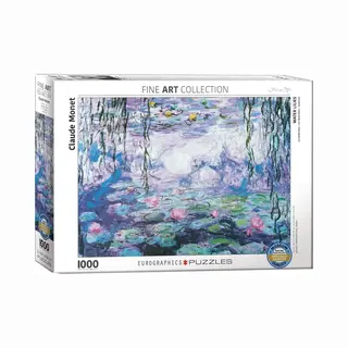 Eurographics - Waterlelies, Weerkaatsing Van De Wilg [Nymphéas, Reflets De Saule] - Claude Monet - 1000 Stukjes 68×48cm (b×h) - Fine Art Legpuzzel