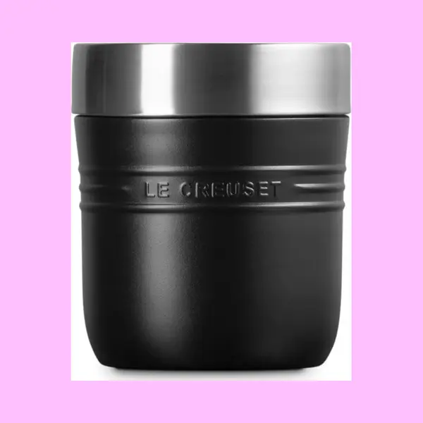 Le Creuset Lunchbeker Dubbelwandig On The Go 0, 5 Liter Mat Zwart thumbnail