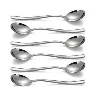 Turewin Soup Spoon Stainless Steel Table Spoon Tablespoon Ramen Spoon Teaspoon For Kitchen Restaurant Home