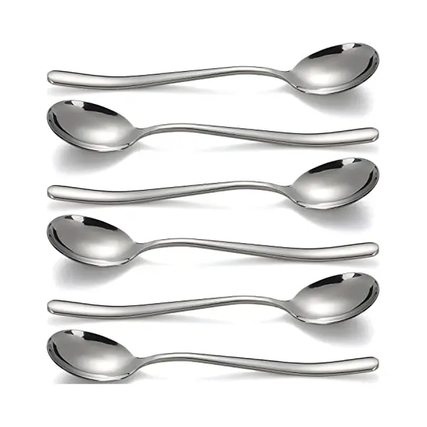 Turewin Soup Spoon Stainless Steel Table Spoon Tablespoon Ramen Spoon Teaspoon For Kitchen Restaurant Home thumbnail