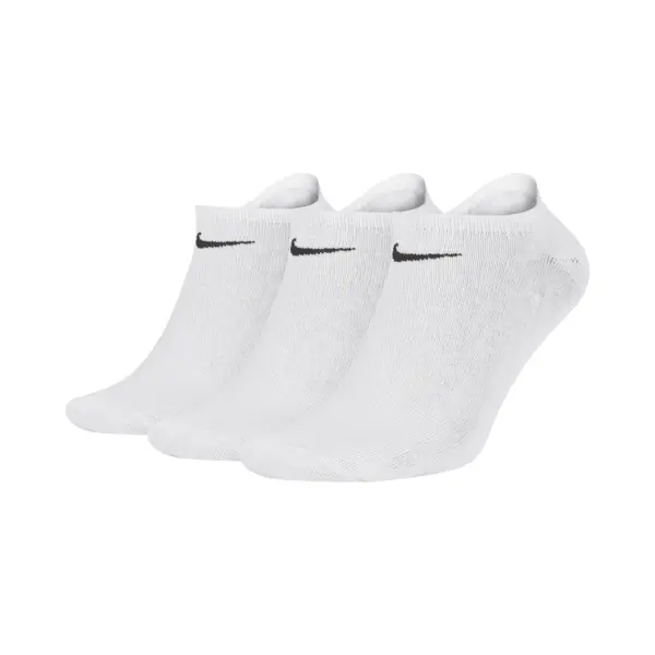 Nike Lightweight Onzichtbare Trainingssokken (3 Paar) - Wit thumbnail