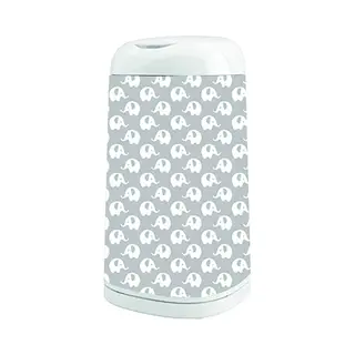 Decoratieve Hoes "Grijze Olifanten" Voor Luieremmer Angelcare Dress Up