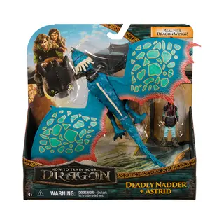 Spin Master DreamWorks Dragons , How to Train Your Dragon, Deadly Nadder & Astrid, Viking Duo Action Figures, Kids Toys for Boys Ages 4 and up