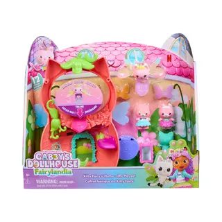 Spin Master Gabby's Dollhouse Fairylandia, Kitty Fairy’s Flutter-riffic Playset with 12 Pieces & Exclusive Flutter-riffic Ring, Kids Toys for Girls & Boys Ages 3 and Up