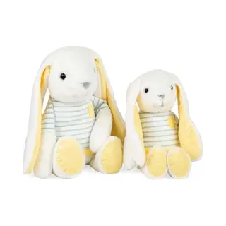 Bigjigs Toys Large Rabbit Plush Toy - Cuddly Animal Plushie In Grey