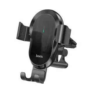 Hoco CA105 Universele Verstelbare Ventilatierooster Telefoonhouder Auto Met Draadloze Oplader 15W