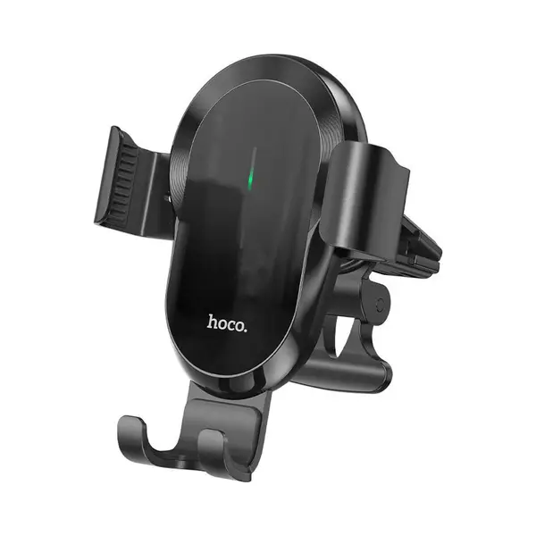 Hoco CA105 Universele Verstelbare Ventilatierooster Telefoonhouder Auto Met Draadloze Oplader 15W thumbnail