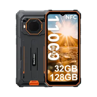 Blackview BV6200 Plus Smartphone 24 Gb Ram 256 Gb Rom Android 14 Robustes Telefon Only Cell Phone Orange