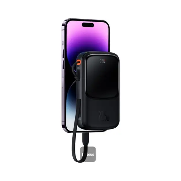 Baseus PPQD060001 powerbank 10000 mAh Zwart thumbnail