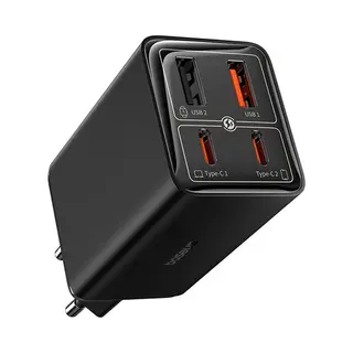 Baseus GAN6 65W ŞArj+100W C To C Kbl-Syh oplader voor mobiele apparatuur Mobiele computer, Pda, Tablet Zwart Usb Auto