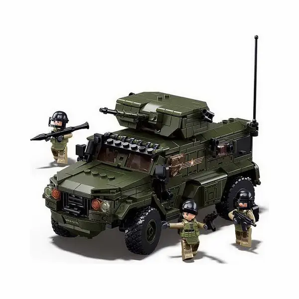 Sluban ModelBricks Typhoon Vdvs Gevechtsvoertuig – Constructiespeelgoed Modelbouw – Bouwdoos Met 519 Bouwstenen – M38-B1179 Vanaf 10 Jaar thumbnail