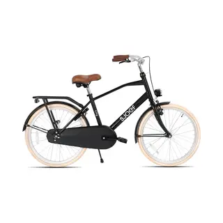 Sjoef City Jongensfiets 26 Inch - Kinderfiets 10, 11, 12, 13, 14 Jaar - Fiets 26 Inch - Mat Zwart
