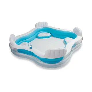 Intex 56475 bovengronds zwembad Opblaasbaar zwembad Rechthoekig 990 l Blauw, Wit