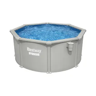 Bestway Hydrium 3,05 m x 1,22 m Ronde Bovengrondse Zwembad Set met Stalen Wanden