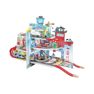 Hape Mega City Eisenbahn Set Mit Fünf Stockwerken Und Jeder Menge Zubehör