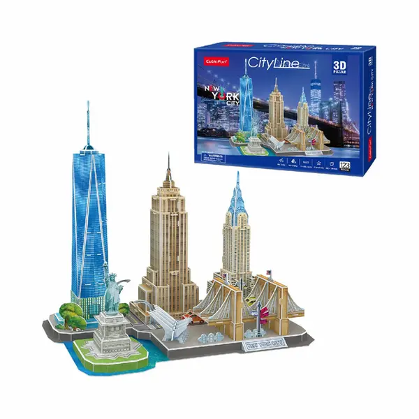 CubicFun Cubic Fun 3d Puzzel City Line New York City thumbnail