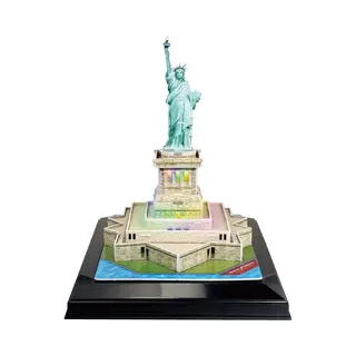 CubicFun 3D Puzzel Vrijheidsbeeld Met Led-verlichting Karton