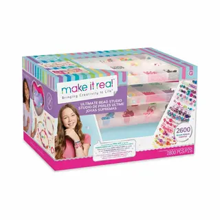Make it Real Bringing Creativity to Life - Set voor het maken van armbanden - 2600 gekleurde kralen