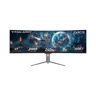 Titan Army C49C1S Gaming Monitor 49" 1800R, 5120x1440, 240Hz, 1ms Reactietijd