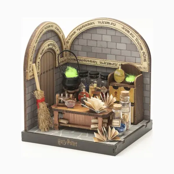 Pureminds Harry Potter Potions Class - Modelbouwpakket - Houten 3D Puzzel - Bouwpakket - Constructiespeelgoed - Diy Pakket Hout - Bouwset - Modelbouw Voor thumbnail