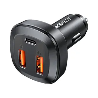 Acefast Fast Car Charger Usb-C – 66W / 165W PD3.1 Multi-Port Car Adapter, Usb-C & Usb-A Fast Charging For IPhone, Samsung, Android, IPad, Laptop,