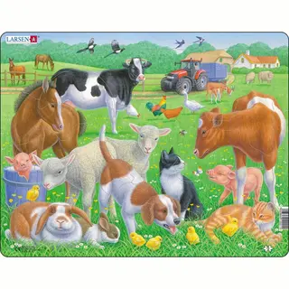 Larsen Maxi Dieren Huisdieren en Boerderijdieren 15 stukjes