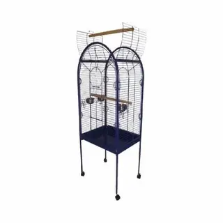 Topmast Papegaaienkooi - Kooi Voor Papegaai - Grote Parkiet - Agapornide - Joan - Blauw - 55 X 55 X 160 Cm