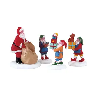 Lemax Present Procession - Set Van 4 Figuur