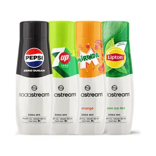 Sodastream Siropen Mixbox - Pepsi Zero, Lipton Ice Tea Green, Miranda, 7UP Zero