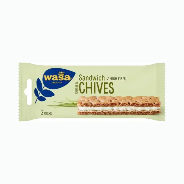 Wasa Sandwich Tussendoortje - Cream Cheese En Chives - 24 Stuks X 37 Gram thumbnail