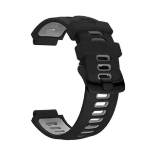 Inf Black Silicone Replacement Watch Strap For Garmin Forerunner 235/220/230/620/630/735XT, Adjustable Band Compatible With Garmin Forerunner 235, Fit