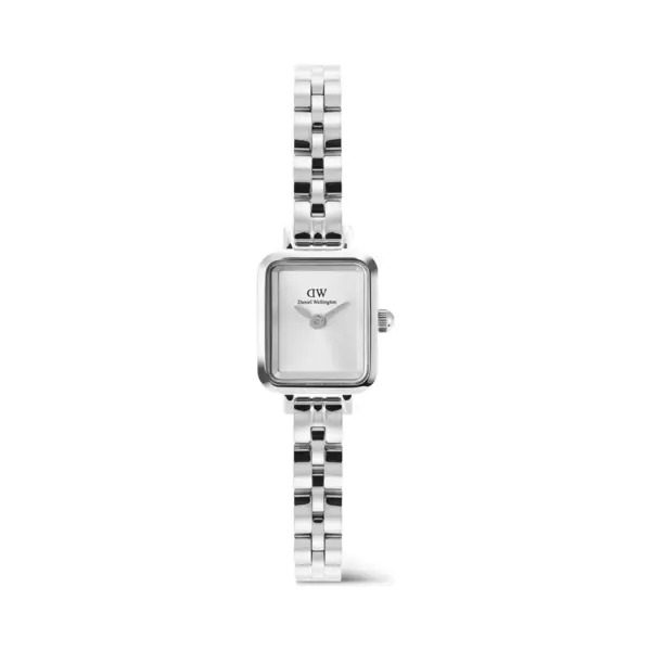 Daniel Wellington Quadro Mini 15.4x18.2 Arch 3-Link White Sunray Silver DW00100844 thumbnail