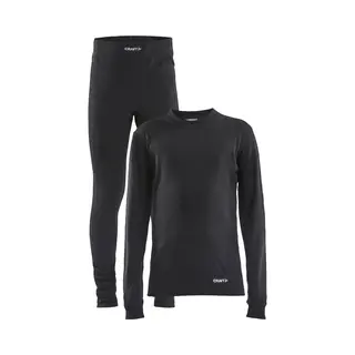 Craft Baselayer Set Thermoset Kinderen Black 110-116