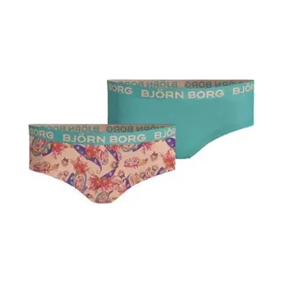 Björn Borg - Meisjes - Paisley Hipster 2-Pack - Groen/Multicolour/Oranje - Maat 122-128
