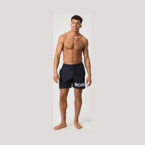 Björn Borg Zwembroek Heren - Zwemshort Mannen - Donkerblauw - 100% Recycled Polyester - Maat M thumbnail
