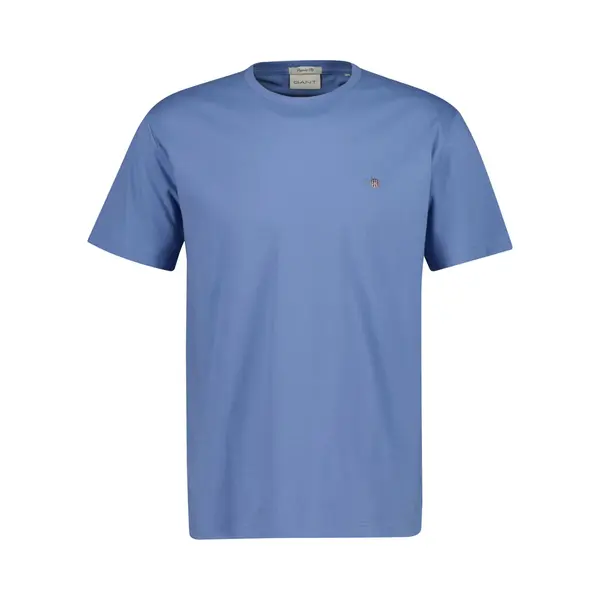 Gant For Man. 2003184 T-shirt Regular Fit Shield Blue (Xl), Casual, Cotton, Short Sleeve thumbnail