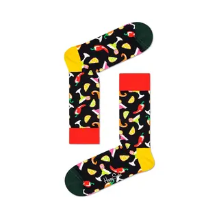 Happy Socks - Drank Sokken - Sokken Heren - Zwart Multi - Maat 41-46