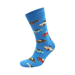 Happy Socks Car - Maat 41-46 - Heren - Halfhoge Sokken