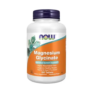 Now Magnesium Glycinaat (180 Tabletten)