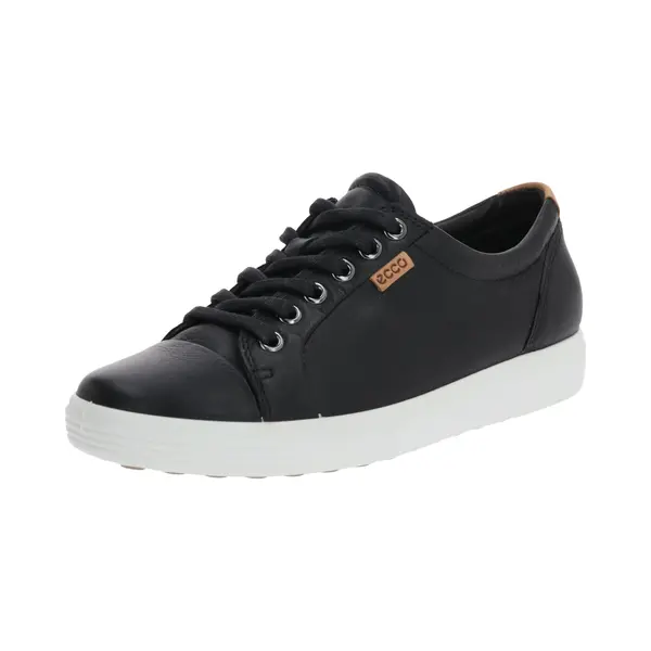 Ecco Sneakers Laag 'Soft 7' Lichtbruin / Zwart thumbnail