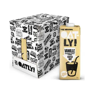 Oatly! Oatly Haverdrank Vanille - 6 Stuks - (6L) - Houdbare Plantaardige Melk - Vanille - Voordeelverpakking