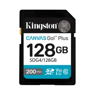 Kingston Technology Canvas Go! Plus 128GB Sdxc Canvas Go Plus Gen4 200MB/s C10 Uhs-I U3 V30