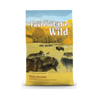 Taste of the Wild Saveurs de la nature Haute Prairie 12,2 kg Adulte Bison, Poulet, Agneau, Patate Douce