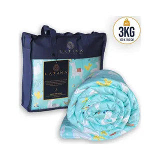Latona Blanket® Verzwaringsdeken Kind 100 X 150cm - 3kg - Alpaca - Katoen - Weighted Blanket