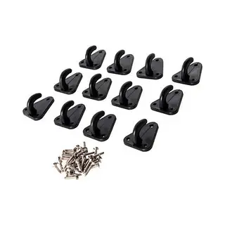 Sterke Aanhanger Net Haken & Roestvrijstalen Rvs Schroeven 12 Stuks Set