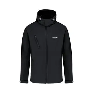 Softshell Hooded Jas Von Ballin Est. 2013 In Der Farbe Schwarz Und In Größe Xl.