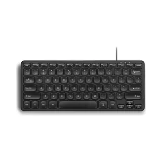 Perixx Periboard 416 Compact Bedraad Toetsenbord Met 4 Usb Poorten (2 Usb-A & 2 Usb-C) – 4 Hubs – Concave Scissor Toetsen – Zachte Klik –