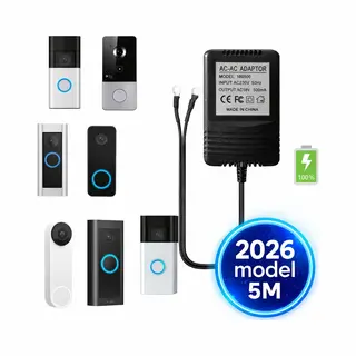 Video Deurbel Adapter - Eufy En Ring Deurbel Adapter - Voeding Deurbel - Stroom Adapter Deurbel - Doorbel Power Adapter - 230v-18v - AC230V, 50Hz ,