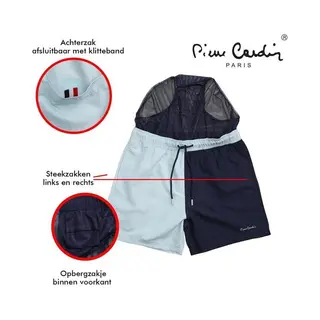 Pierre Cardin - Heren Zwembroek - Sky - Navy